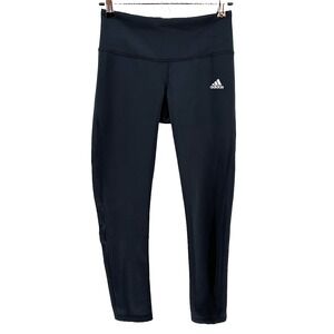 ADIDAS Climalite Athletic Leggings -‎ Small - Black - EUC